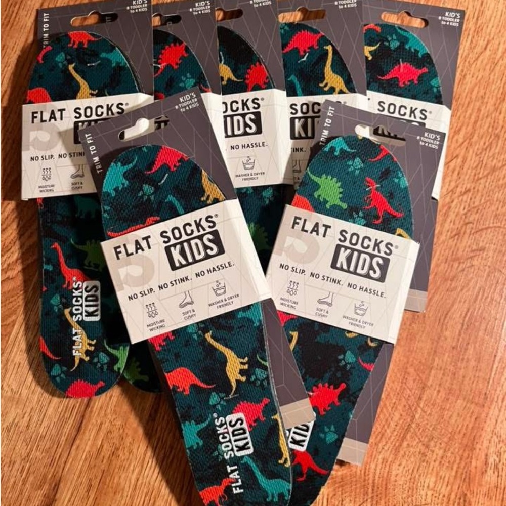 Kids Dinosaur Print No-Show Socks-1 pair = $8